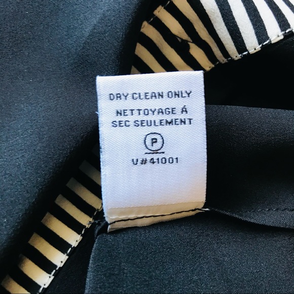 Diane Von Furstenberg DVF Black Collar Lorelei Long Sleeve Button Up Silk Blouse - Picture 12 of 15